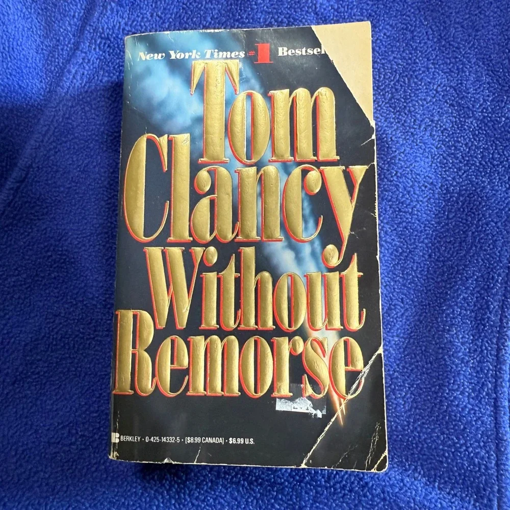 Tom Clancy Without Remorse Paperback Thriller Action‎ Spy Novel Book